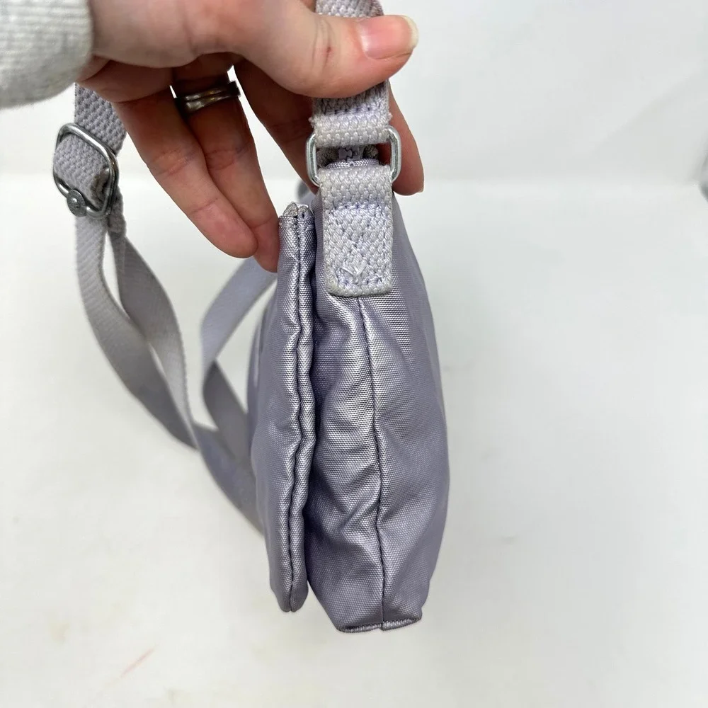 Kipling Mikaela Crossbody Icy Metallic Lilac‎